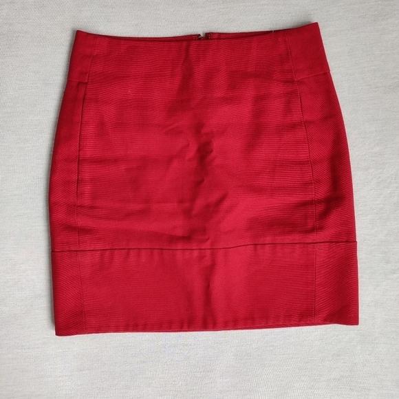 SANDRA Angelozzi Women's Red Linen Mini Skirt Size EU 30 US 00 - Picture 2 of 9